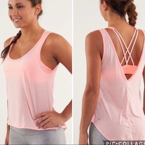 Lululemon Coral Burn It Out Tank Top * 4